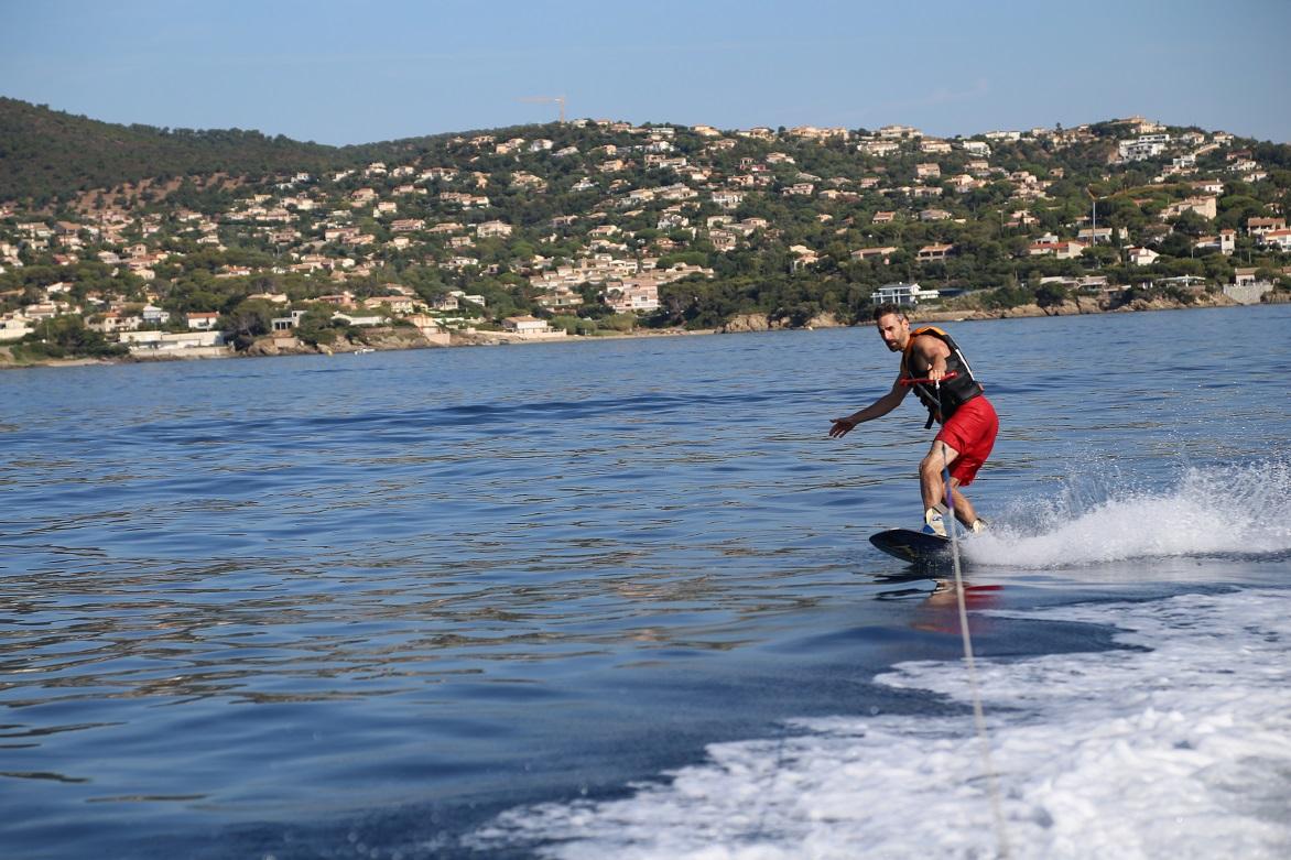 ski-nautique devant la villa: 